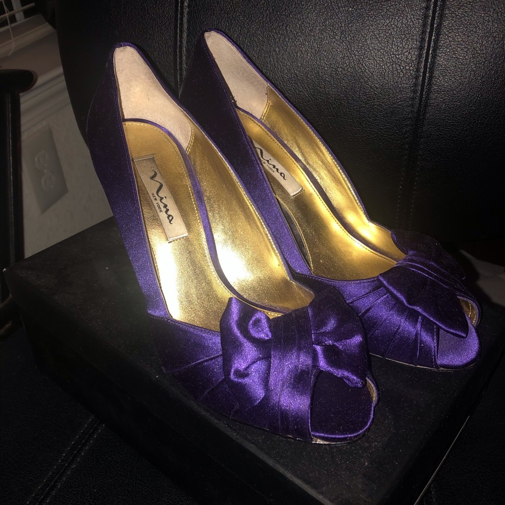 Nina purple stilettos